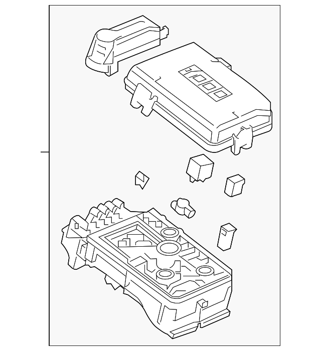 2018-2019 Chevrolet Cruze Front Compartment Fuse Block 42677659 ...