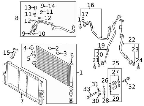 Condenser, Compressor & Lines for 2019 Volvo XC90 #10