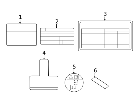 Information Labels for 2025 Hyundai Santa Fe #0