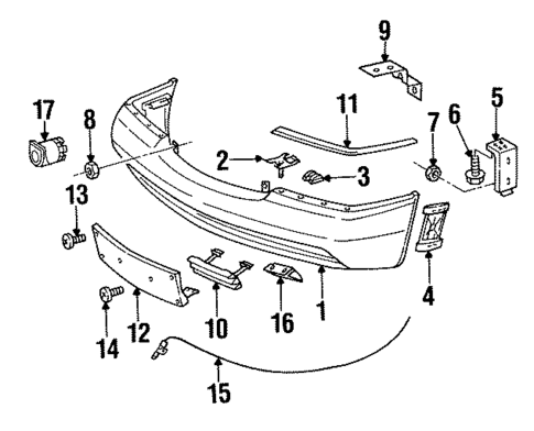 Bumper & Components - Front for 1999 Mercedes-Benz S600 #0