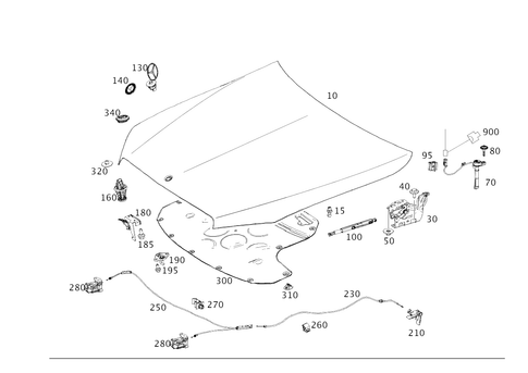 Engine Hood for 2021 Mercedes-Benz E350 #0