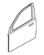 41517202082 - Body: Door Shell for BMW: 745i, 745Li, 750i, 750Li, 760i, 760Li, Alpina B7 Image