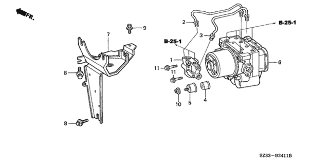 ABS Modulator ('98-'99) for 1999 Acura RL #0