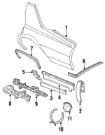 20099056 - Body: Quarter Panel for Cadillac: Brougham, DeVille, Fleetwood Image