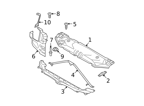 Radiator Support for 2008 BMW M5 #0