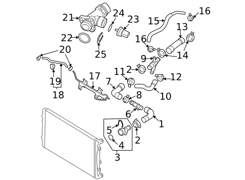 Hoses & Lines for 2008 Volkswagen Passat #0