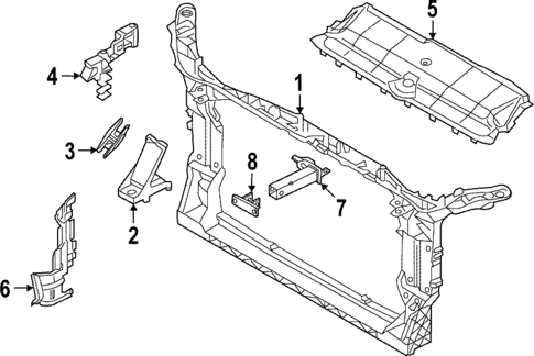 Radiator Support for 2025 Audi RS7 Sportback #0