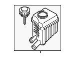 95531401530 - Steering: Power Steering Reservoir for Porsche: Cayenne Image