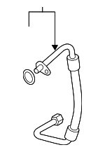 95831413803 - Steering: Upper Press Line for Porsche: Cayenne Image