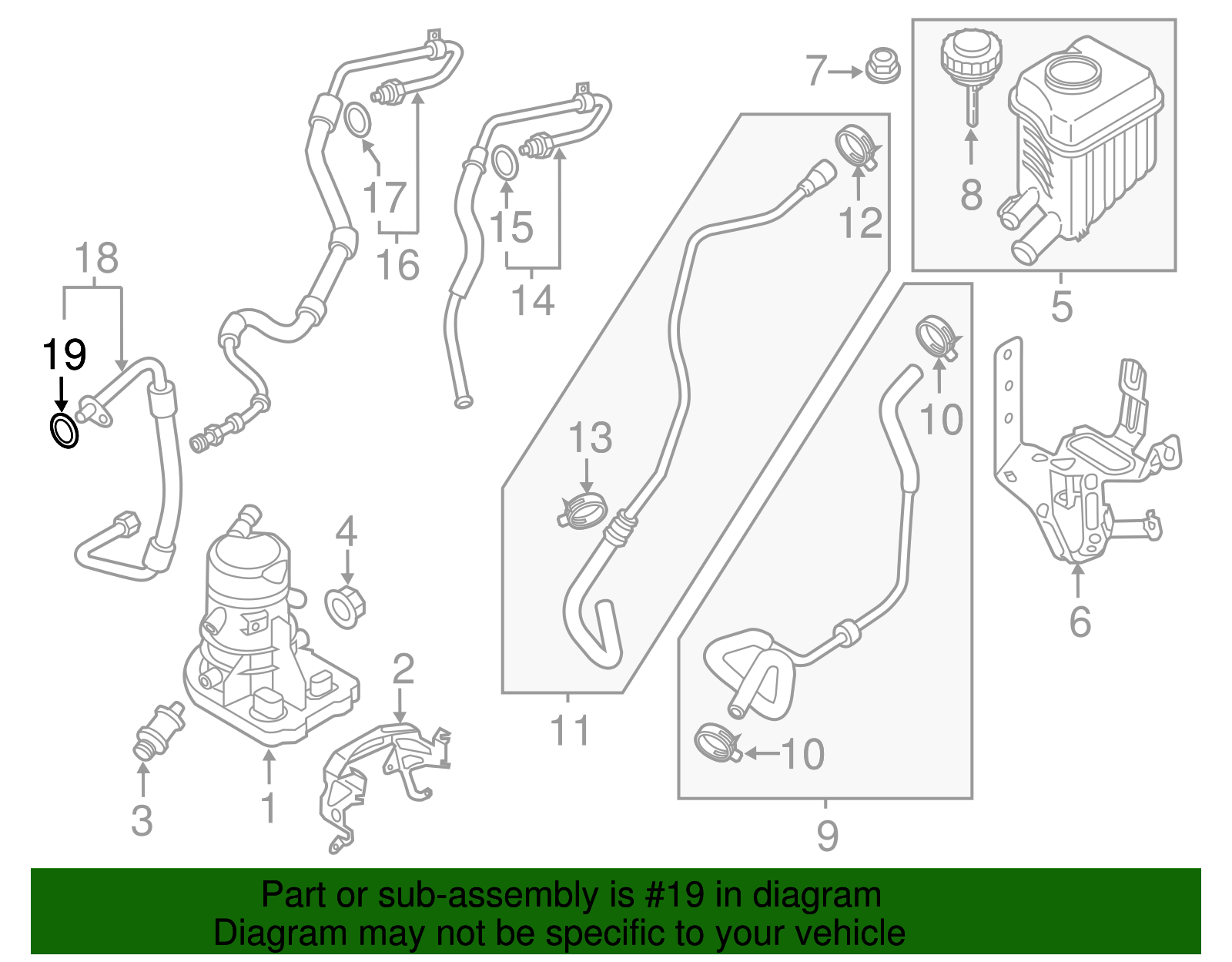 Power Steering Hose O-Ring - Porsche (WHT-005-488)