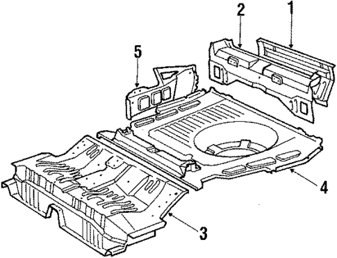 Rear Body for 1988 Toyota Camry #1