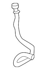 907501220064 - : Lower Rear Hose for Mercedes-Benz Image