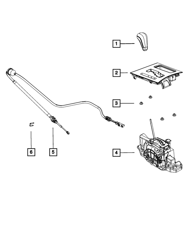 1MG24AAAAG - NAG1; W5A580; 5-Speed; Automatic Transmission: Gear Shift Indicator Bezel for Mopar Image