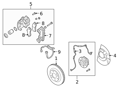 Front Brakes for 2006 Isuzu Ascender #0