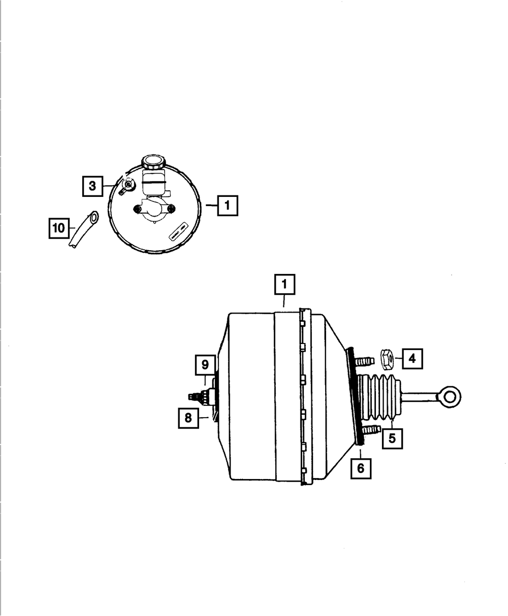 Power Brake Booster - Mopar (68193554AB)