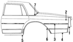20541192 - Body: Quarter Panel for Chevrolet: Caprice, Impala | Pontiac: Parisienne Image