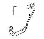 LR094410 - : Water Return Tube for Land Rover: Discovery Sport, Range Rover Evoque Image