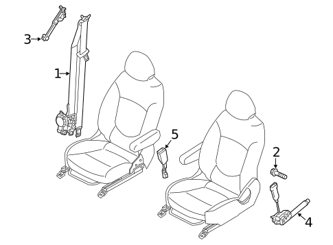 Seat Belt for 2022 Hyundai Accent #0