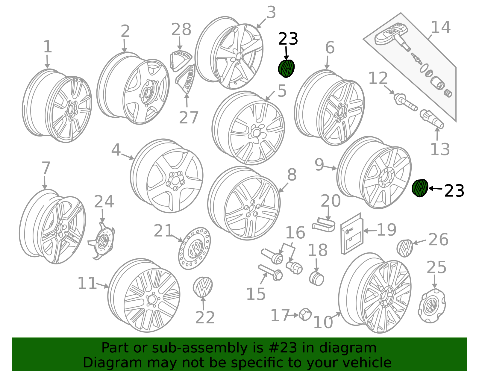 1J0-601-171-XRW - OEM NEW 1998-2018 VW Volkswagen Beetle GLX Alloy ...