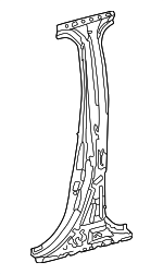61306AK020 - : Center Pillar Reinforced for Toyota: Tacoma Image