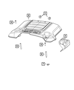 6512382AA - Engine: Hex Nut, Mounting for Mopar Image
