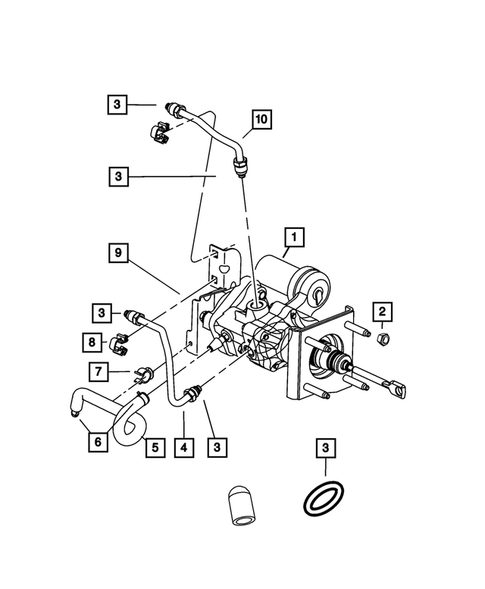 Power Brake Booster for 2010 Dodge Ram 3500 #1