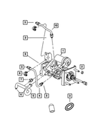 52010336AB - Brakes: Hydro Boost Gear Port Tube Assembly for Mopar Image