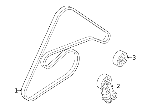 Belts & Pulleys for 2024 Genesis GV70 #1