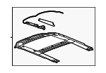 13232692 - Body: Sunroof Frame for Buick: Regal | Chevrolet: Malibu Image