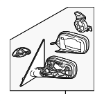 51167190212 - Body: Mirror Assembly for BMW: 745i, 745Li, 750i, 750Li, 760i, 760Li Image