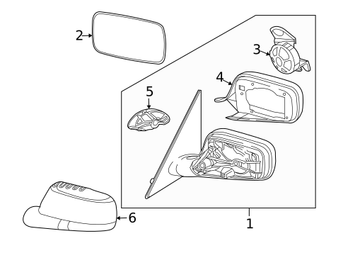 Outside Mirrors for 2006 BMW 750Li #0