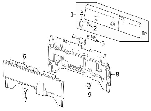 Interior Trim - Cab for 2016 GMC Sierra 2500 HD #7