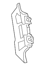 41007128849 - Body: Baffle Plate for BMW: 328i, 328i xDrive, 328xi, 335i, 335i xDrive, 335is, 335xi, M3 Image