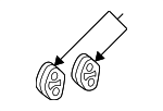 PY1E40061B - Exhaust: Muffler Hanger for Mazda Image