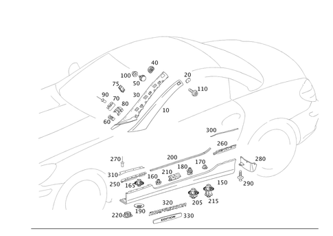 Outside Attachment Parts for 2007 Mercedes-Benz SLK280 #0