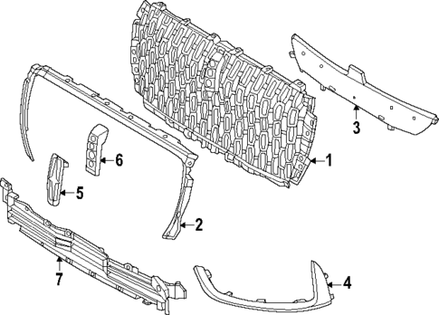 Grille & Components for 2025 Lincoln Corsair #1