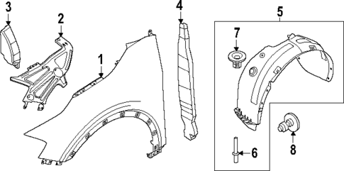 Fender & Components for 2024 Kia Sportage #1