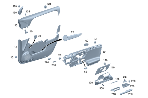 Front Door Trim for 2023 Mercedes-Benz GLA35 AMG #0