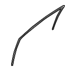 825401W000 - Body: Run Channel for Kia: Rio Image