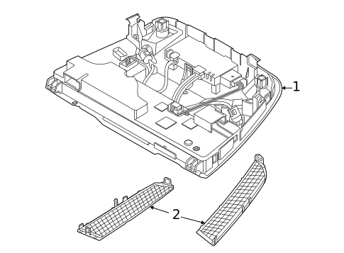Overhead Console for 2023 Porsche Taycan #0