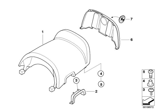 52517668314 - : Covering Right - Chrome for BMW-Motorrad Image