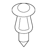 S51S51833 - Body: Sight Shield Rivet for Mazda: 3, 5, 6, CX-3, CX-30, CX-5, CX-50, CX-70, CX-9, CX-90, MX-30 EV, MX-5 Miata Image