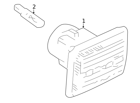 Side Repeater Lamps for 1998 Volvo V70 #0