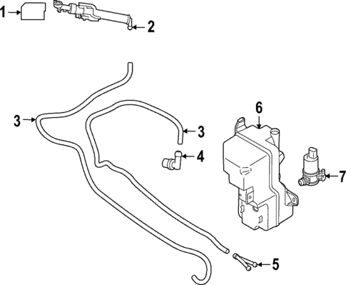 Washer Components for 2026 Volvo EC40 #0