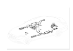 2128202069 - Electrical System: Cable Duct for Mercedes-Benz: CLS400, CLS550, CLS63 AMG, CLS63 AMG S, E250, E350, E400, E550, E63 AMG, E63 AMG S Image