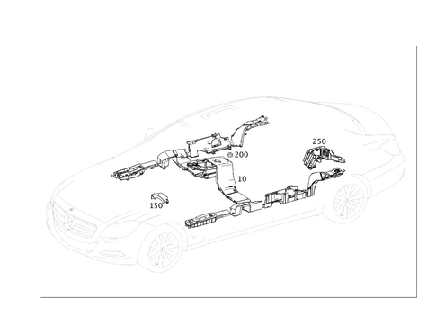 Cable Cover and Cable Ducts for 2018 Mercedes-Benz CLS 63 AMG&reg; S #0