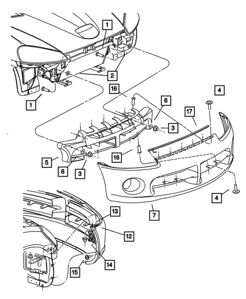Front Bumper and Fascia for 2005 Dodge Viper #0