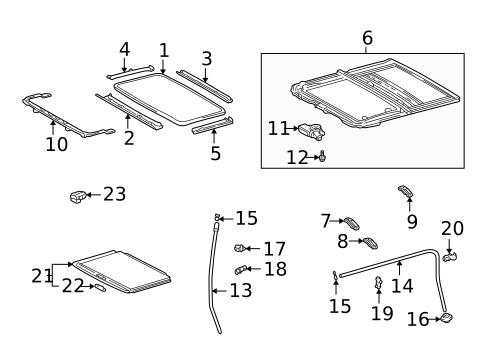 Sunroof for 2002 Toyota Highlander #0