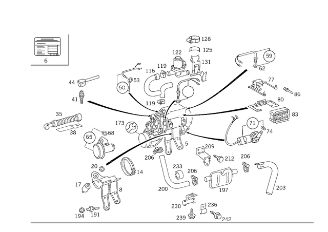 1245066935 - : Hose for Mercedes-Benz Image