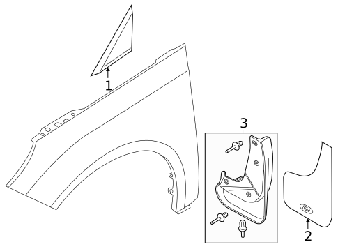 Exterior Trim - Fender for 2014 Ford C-Max #0